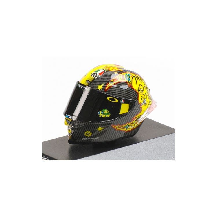 AGV Helmet - #46 Valentino Rossi - Winter Test, Sepang 2018 - 1:8 Model Helmet