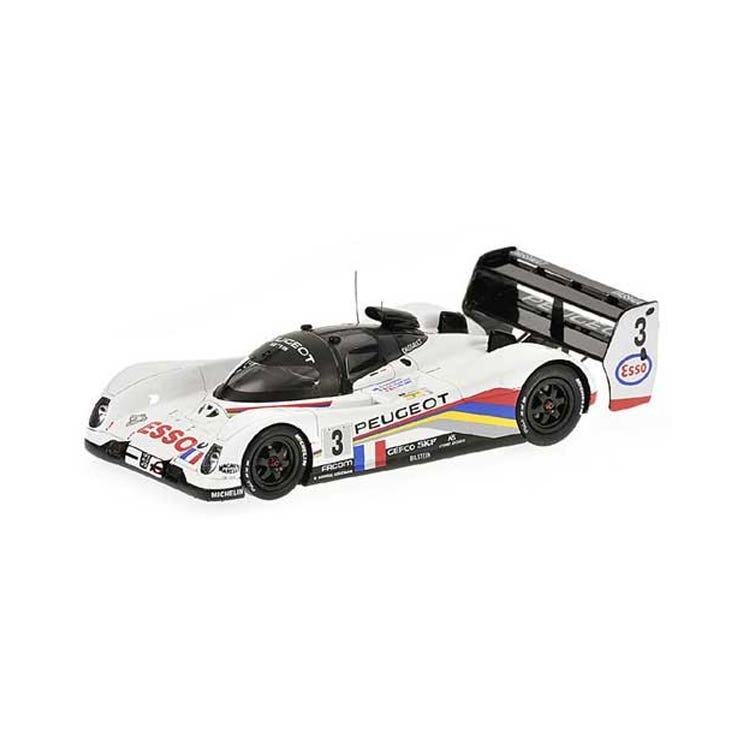 Peugeot 905 No.3 Winner 24H Le Mans 1993 - E. Helary - C. Bouchut - G. Brabham - With Acrylic Cover - 1:18 Scale Resin Model Car