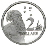 Australia Indigenous Elder 1988 $2 Silver Proof Coin
