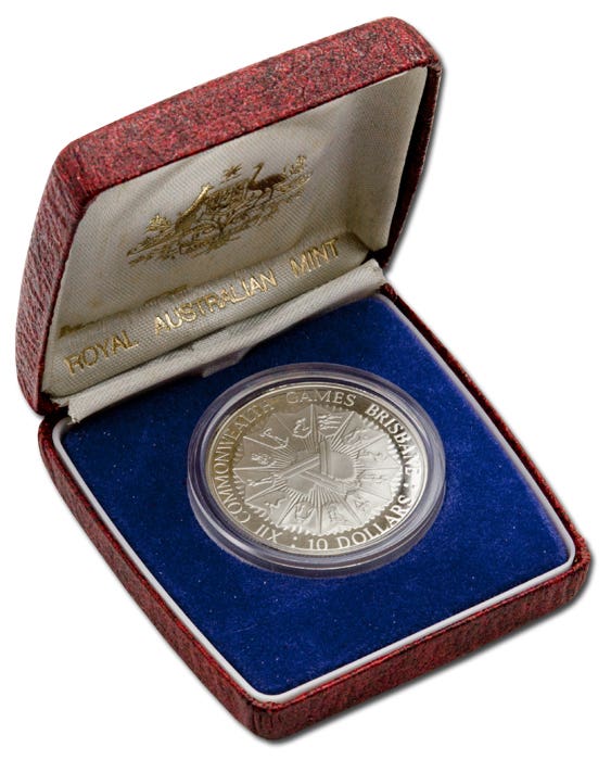 Australia Commonwealth Games 1982 $10 Silver Proof Coin