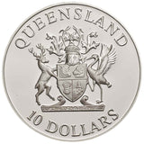 1989 $10 Queensland Silver Proof Coin