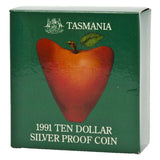 Australia Tasmania 1991 $10 Silver Proof Coin