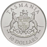 Australia Tasmania 1991 $10 Silver Proof Coin