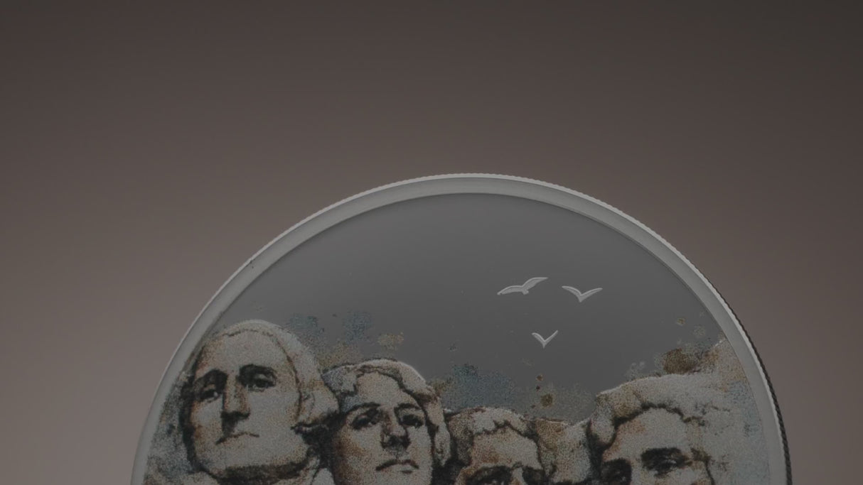 World Landmarks Mount Rushmore 2026 $2 1/2oz Silver Proof Coin
