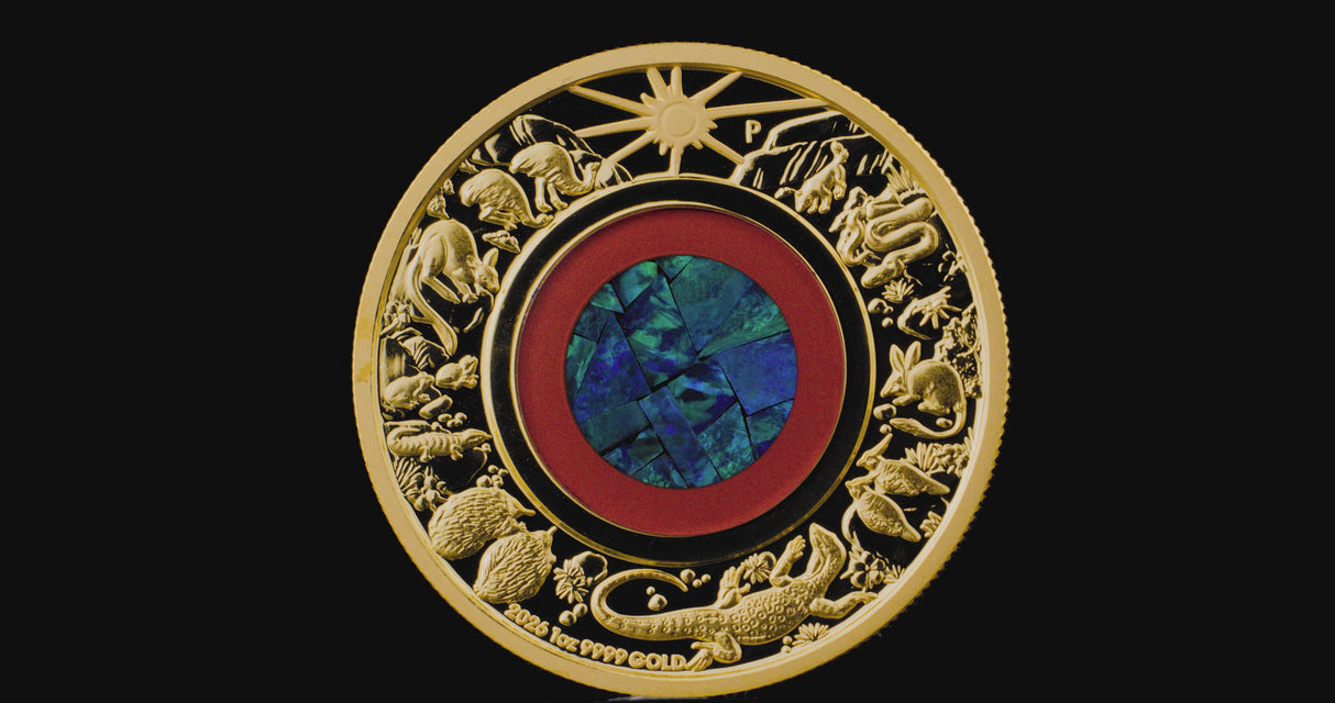 Australia 2026 $100 Wonders of Australia - The Outback Opal 1oz Gold Proof Coin