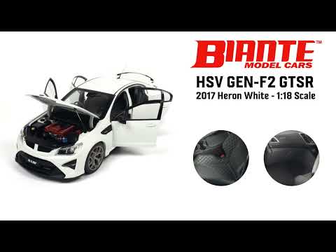 HOLDEN HSV Gen-F2 GTSR - 2017 - Heron White - 1:18 Scale Model Car