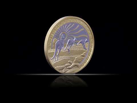 Great Australian Desert 2023 $100 Platinum Plating 1oz Gold Proof Coin