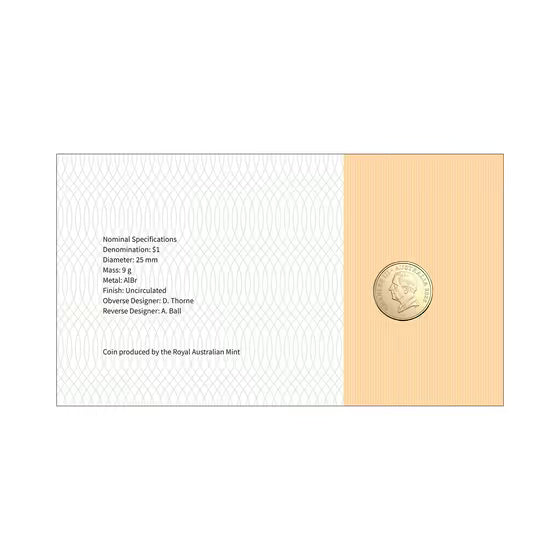 Australia Decimal Currency 60th Anniversary 2026 $1 Stamp & Coin Cover