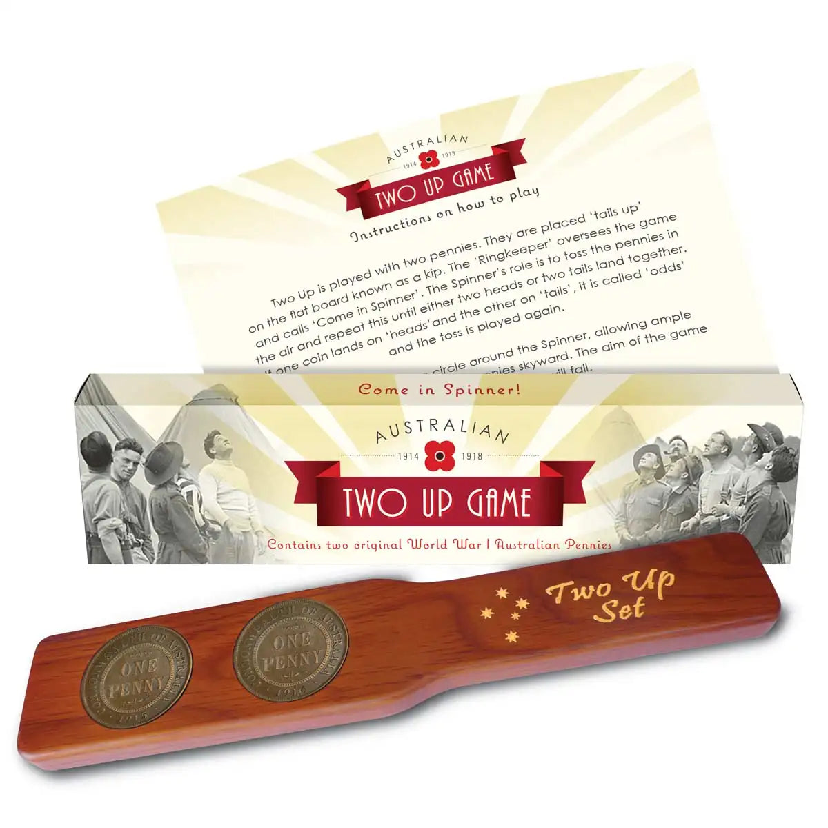 Two Up Game Java Australian WWI Two-Up Game – Downies Collectables