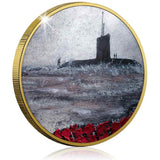 The Jacqueline Hurley War Poppy 'Silent But Not Forgotten' Gold-plated Prooflike Commemorative
