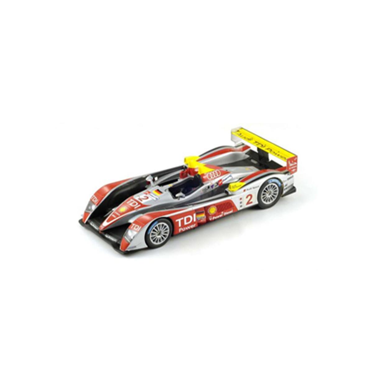 Audi R10 TDI No.2 Winner 24H Le Mans 2008 - A. McNish - R. Capello - T. Kristensen - With Acrylic Cover - 1:18 Scale Resin Model Car