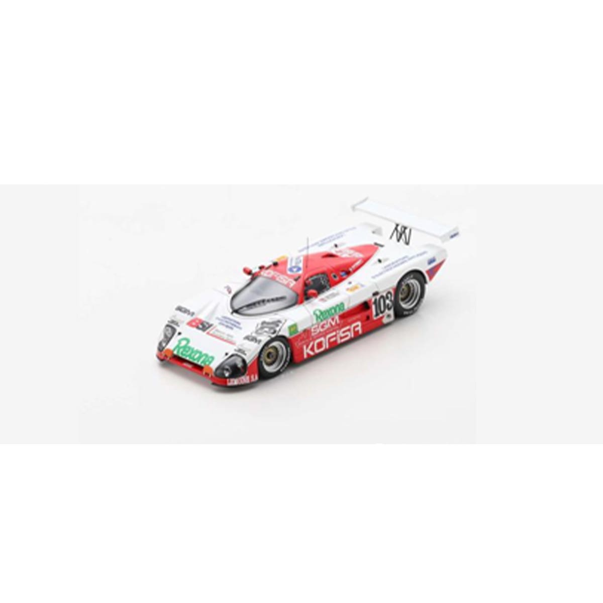 Spice SE 88 C No.103 24H Le Mans 1989 - B. Thuner - P. de Thoisy - R. Touroul - 1:43 Scale Resin Model Car