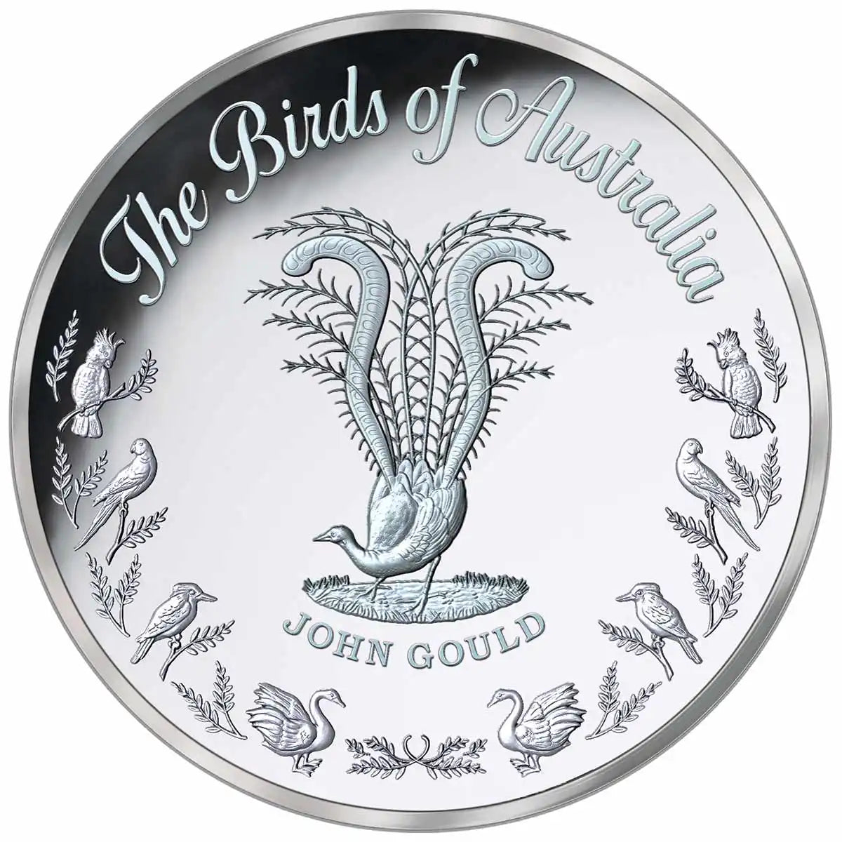 Birds of Australia Budgerigar Silver-plated Prooflike Commemorative