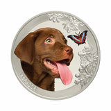 World Dogs Labrador Silver-plated Prooflike Commemorative