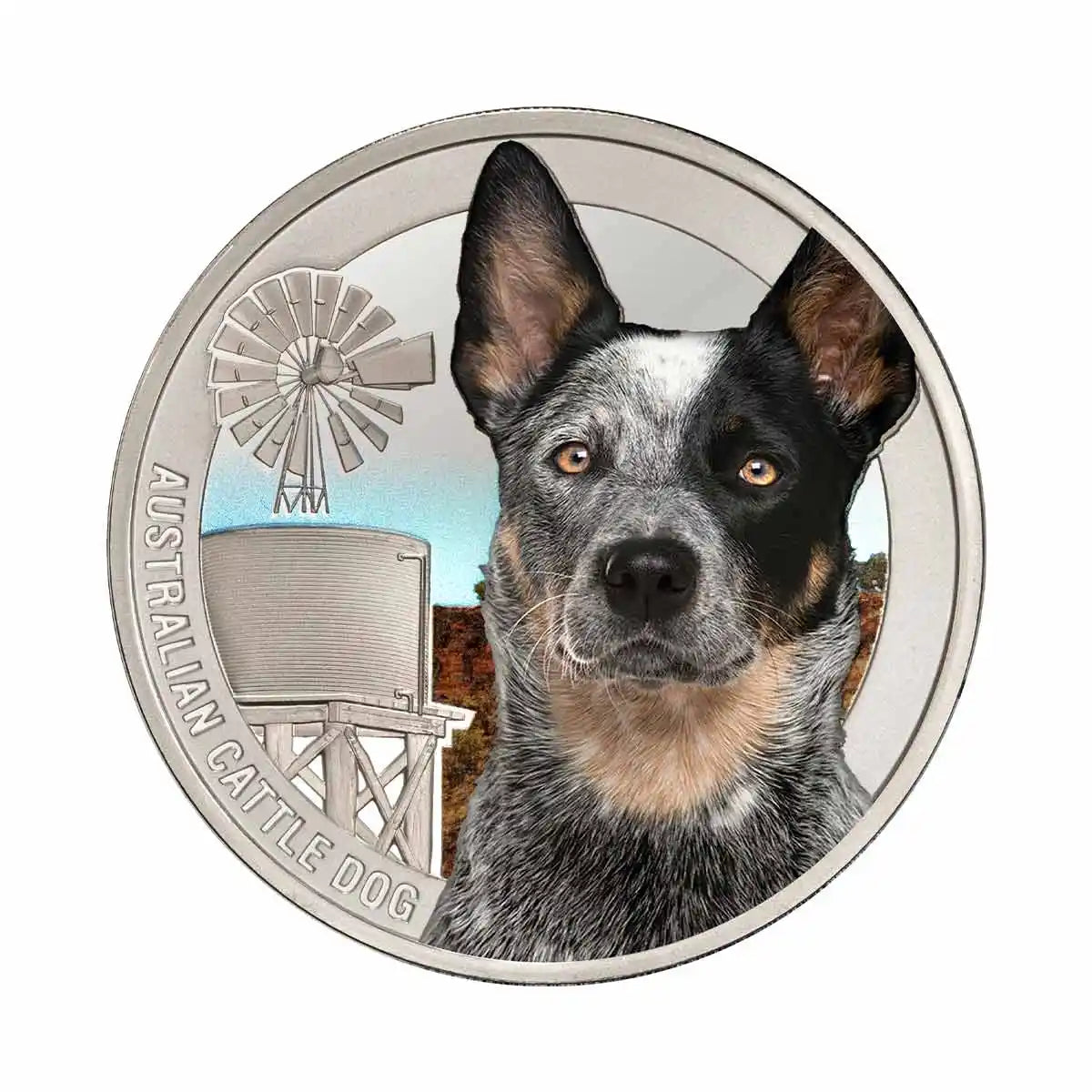 Cattle Dog Silver Prooflike Commemorative