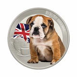 World Dogs English Bulldog Silver-plated Prooflike Commemorative