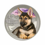 World Dogs German Shepherd Silver-plated Prooflike Commemorative