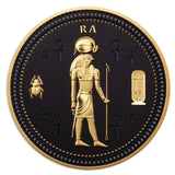 Ancient Egypt Black 2023 $1/2 Ra Gold-plated Coin