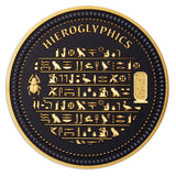 Ancient Egypt Black 2023 $1/2 Heiroglyphics Gold-plated Coin
