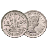 1953-64 Elizabeth II 6-Coin Set