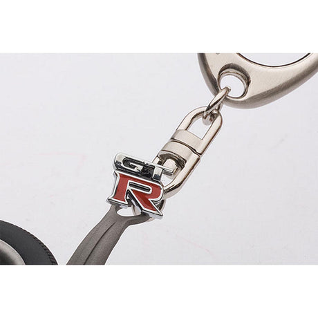 NISSAN SKYLINE R34 GTR WHEEL KEYCHAIN (WITH GT-R EMBLEM HANGED) - OTHER Scale Other Model Accessory
