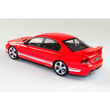 FPV BF MKII GT-P - VIXEN RED with WINTER WHITE STRIPES - 1:18 Scale Resin Model Car