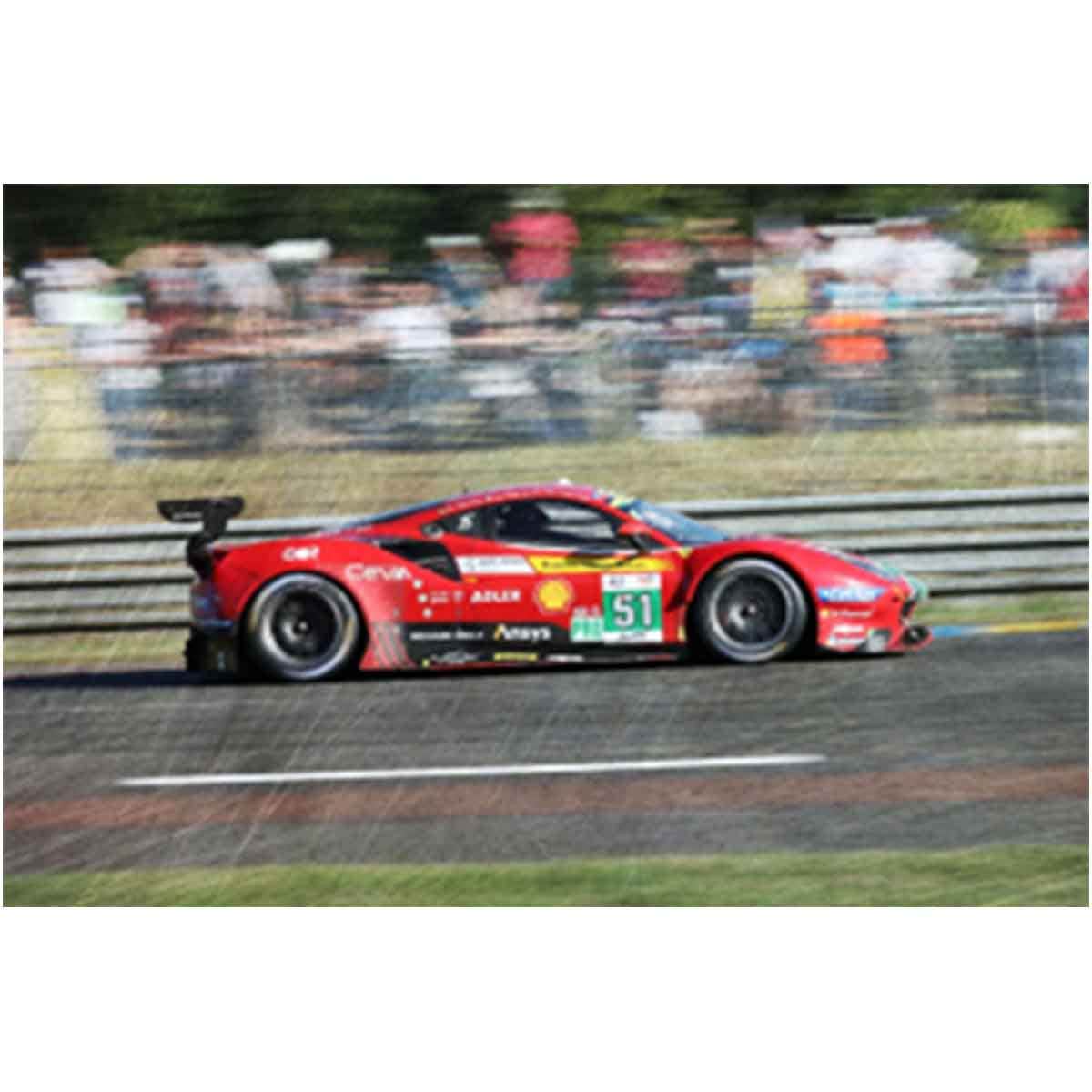 Ferrari 488 GTE EVO No.51 - AF Corse - 2nd LMGTE Pro class 24H Le Mans 2022 - A. Pier Guidi - J. Calado - D. Serra - 1:18 Scale Resin Model Car