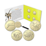 Australian Dinosaurs 2022 $1 Uncirculated Privy Mark Four-Coin Collection