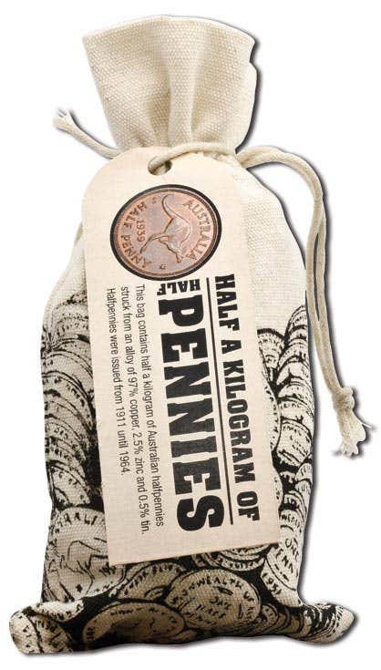 1939-64 Halfpenny Half Kilo Loot Bag