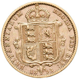 Queen Victoria 1893M Jubilee Gold Half Sovereign Fine