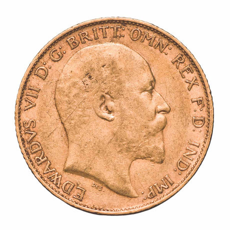 Edward VII 1909M Gold Half Sovereign Very Fine