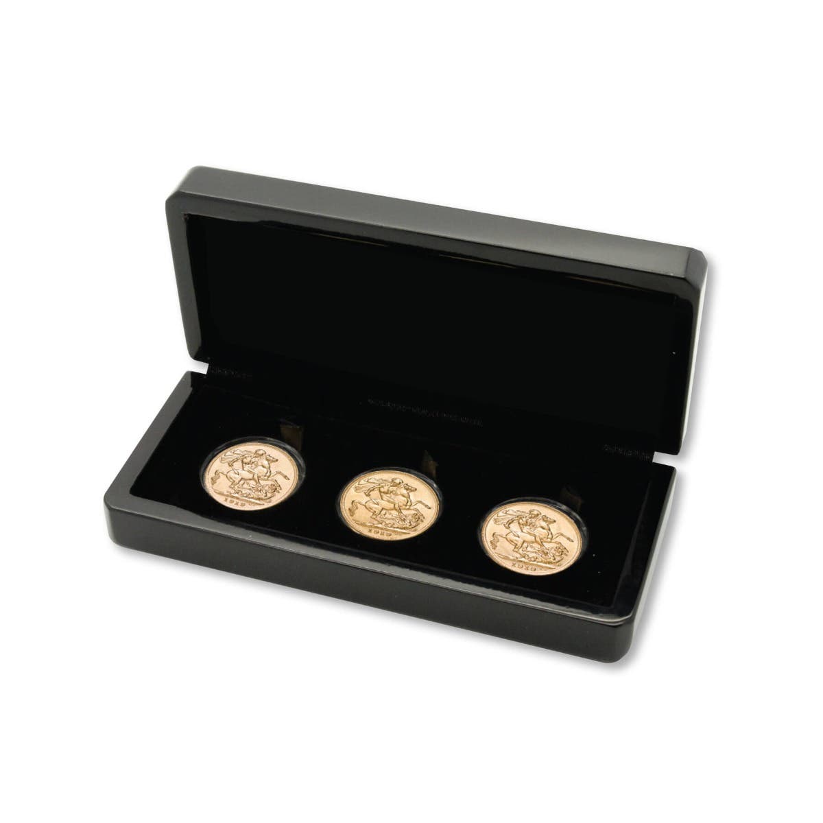 1919 M,S,P Gold Sovereign Trio Extremely Fine-about Uncirculated