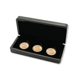 1919 M,S,P Gold Sovereign Trio Extremely Fine-about Uncirculated