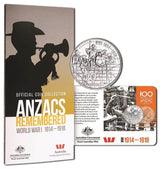 Australia Anzacs Remembered 2015 20c Uncirculated 14-Coin Collection