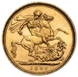 1887-93 Queen Victoria Jubilee Head Sovereign Very Fine-Extremely Fine