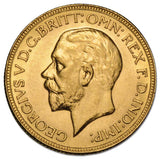 1929-31 George V Modified Portrait Sovereign about Uncirculated-Uncirculated