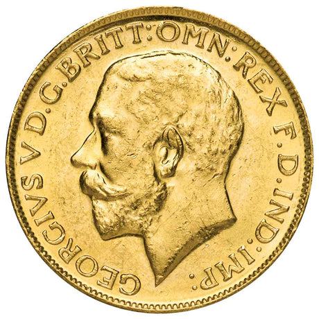 George V 1914-18 M,P&S Mintmark Gold Sovereign Complete 15-Coin Collection Extremely Fine-about Uncirculated