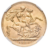 1924S George V Sovereign NGC MS62 (Uncirculated)