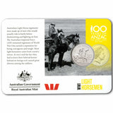 Australian Army 2015 20c Light Horseman Coin