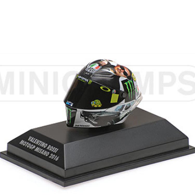 AGV Helmet - 2016 Misano MotoGP - #46 Valentino Rossi - 1:10 Model Helmet