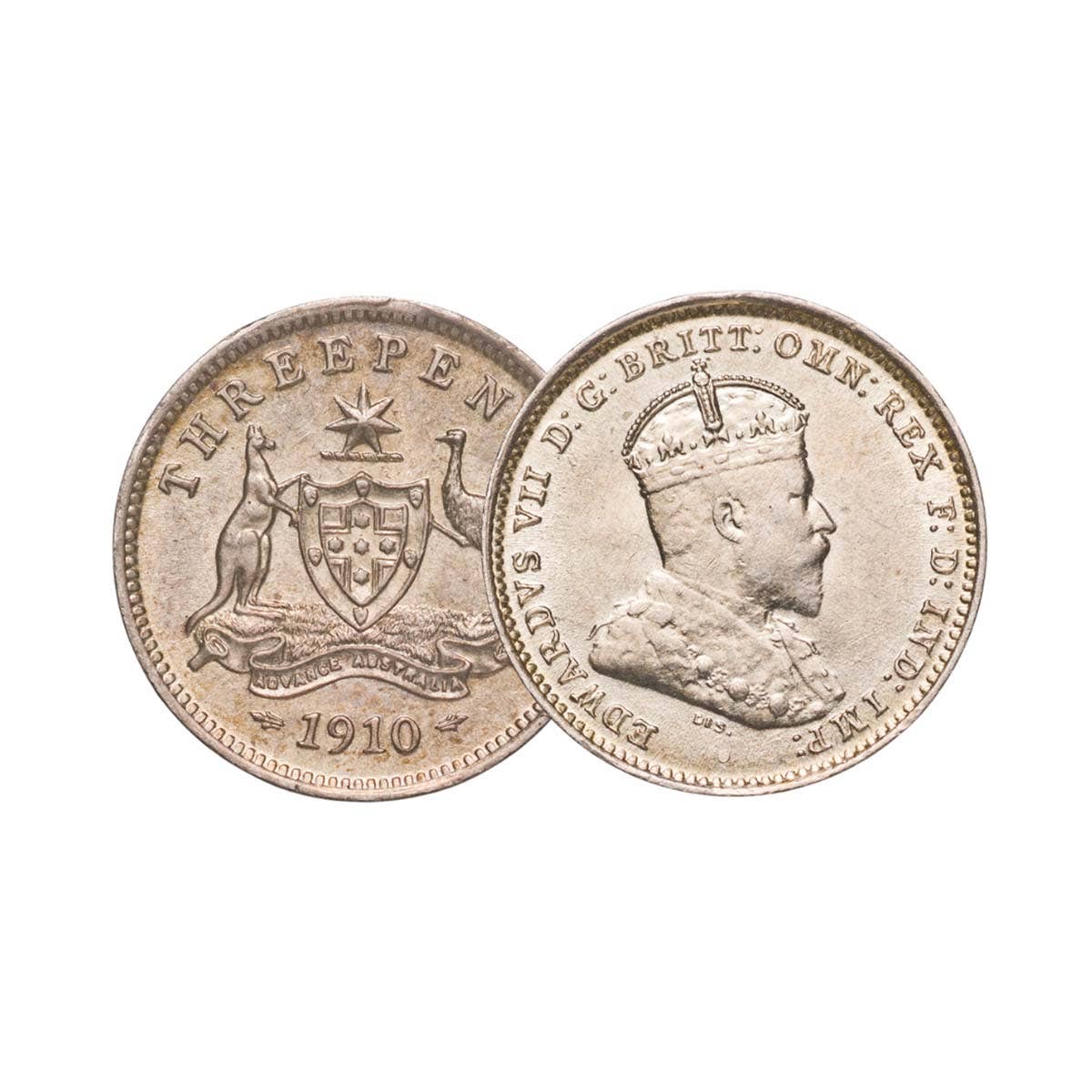 Australia Edward VII 1910 Choice Uncirculated Silver 4-Coin Set