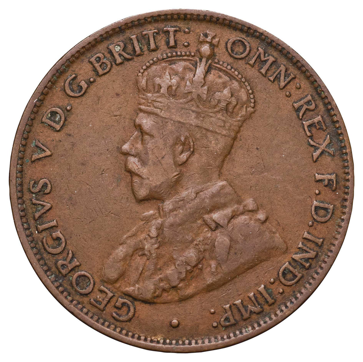 1923 Halfpenny Very Fine