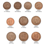 1911-64 Halfpenny & Penny Type Collection Extremely Fine-Uncirculated