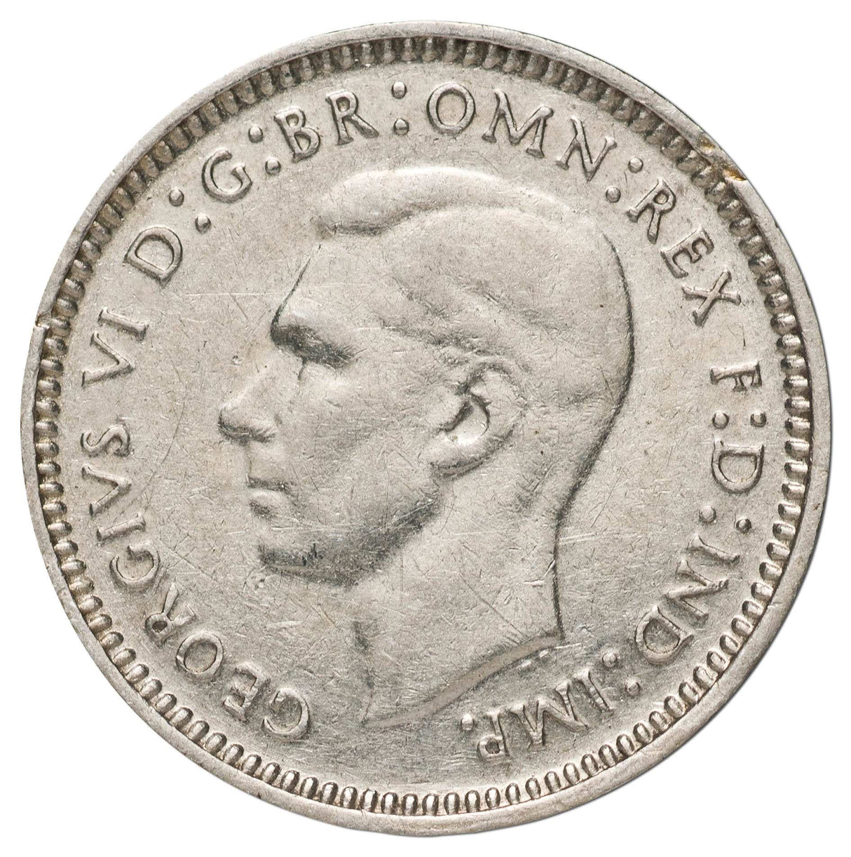 1942, 1942D, 1942S Threepence Complete Mintmark Set VF-EF