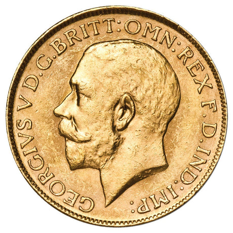 George V 1926M Gold Sovereign about Uncirculated-Uncirculated