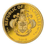 Sir Isaac Newton 2018 5 Rupees Gold Proof Coin