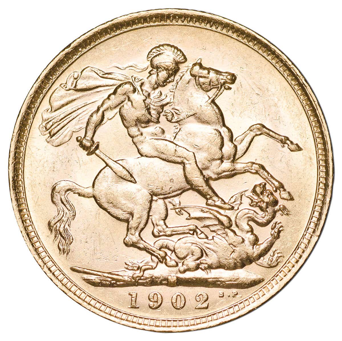 Edward VII 1902 M,P,S Gold Sovereign Trio Extremely Fine-about Uncirculated