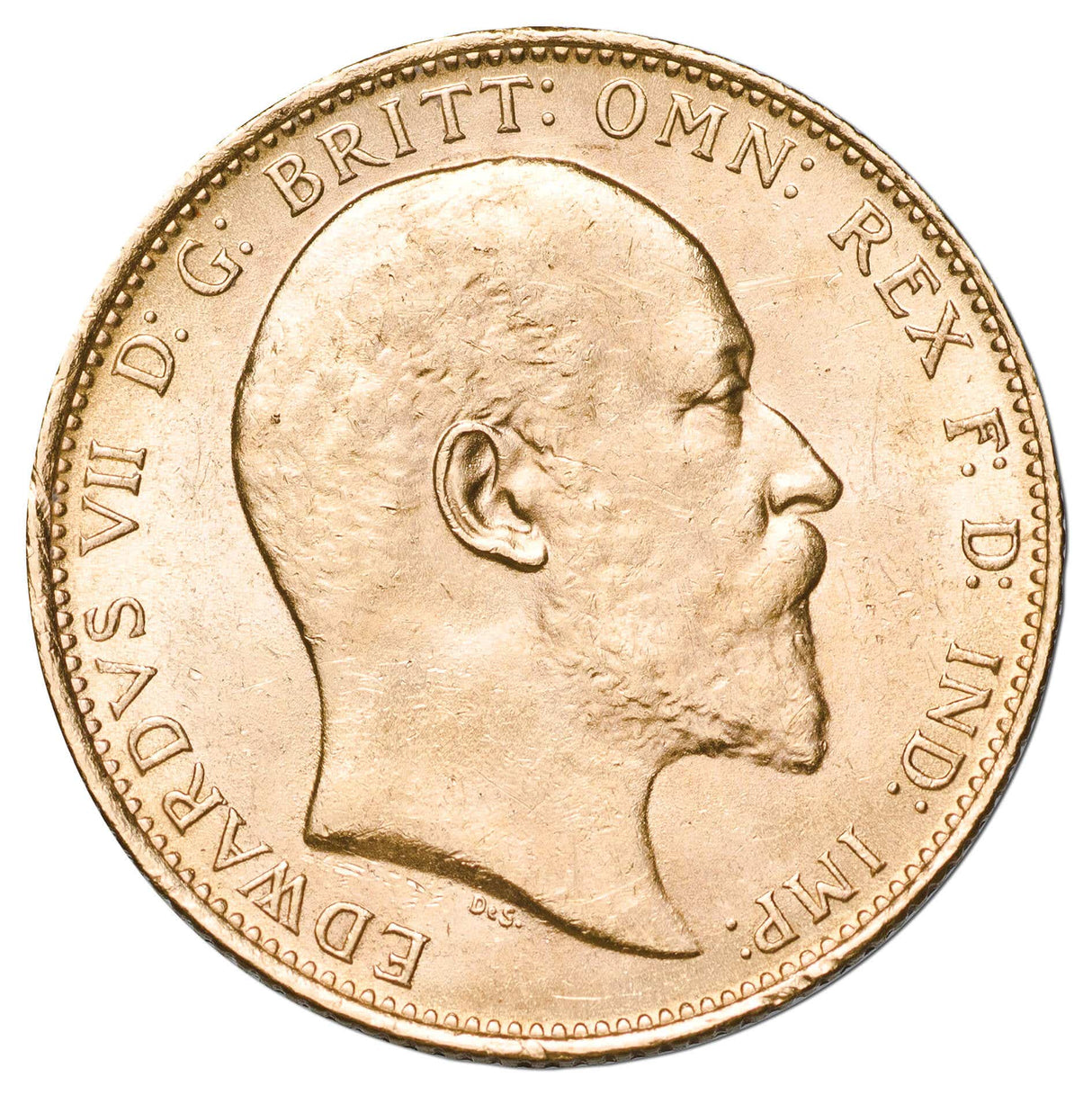 1910 Melbourne Edward VII Gold Sovereign Extremely Fine-about Uncirculated