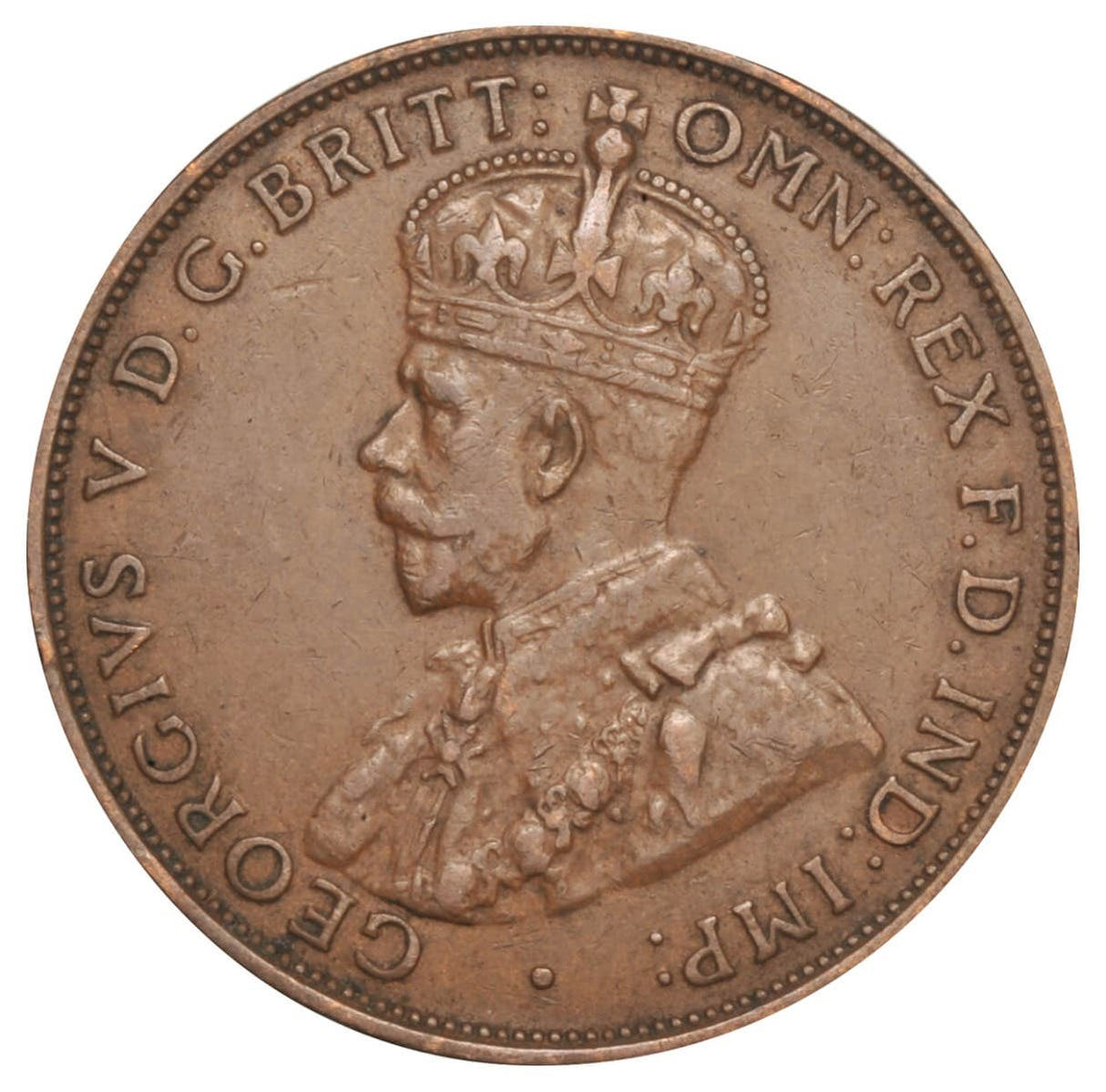 1911-1936 George V Penny Half Kilo Loot Bag