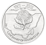 Centenary of Federation 2001 20c New South Wales Cu-Ni Coin Pack